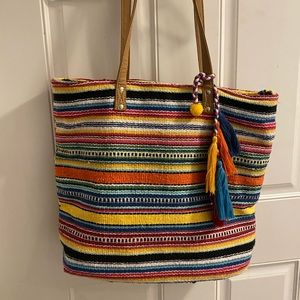 Fantasia Aulora stripes tassel tote - Stitch Fix